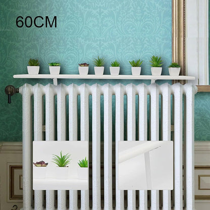 Radiator Shelf 60cm MDF Wooden Floating Shelf Cover Modern Cabinet Top for Offices Living Rooms Kitchens Radiator