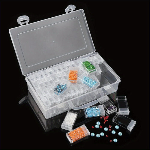 64 Pot Diamond Painting Storage Boxes Bead Organiser Tray Beads Embroidery Case