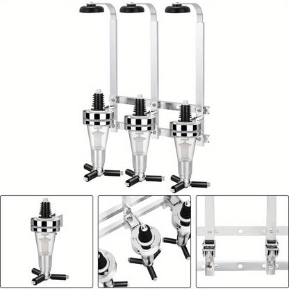 3 Bottle Optics for Home Bar 6 X 30Ml Wall Mounted Bar Butler Drinks Stand for Spirits Aluminum Alloy Optic Spirit Barware Set for Pub Kitchen Bar for home