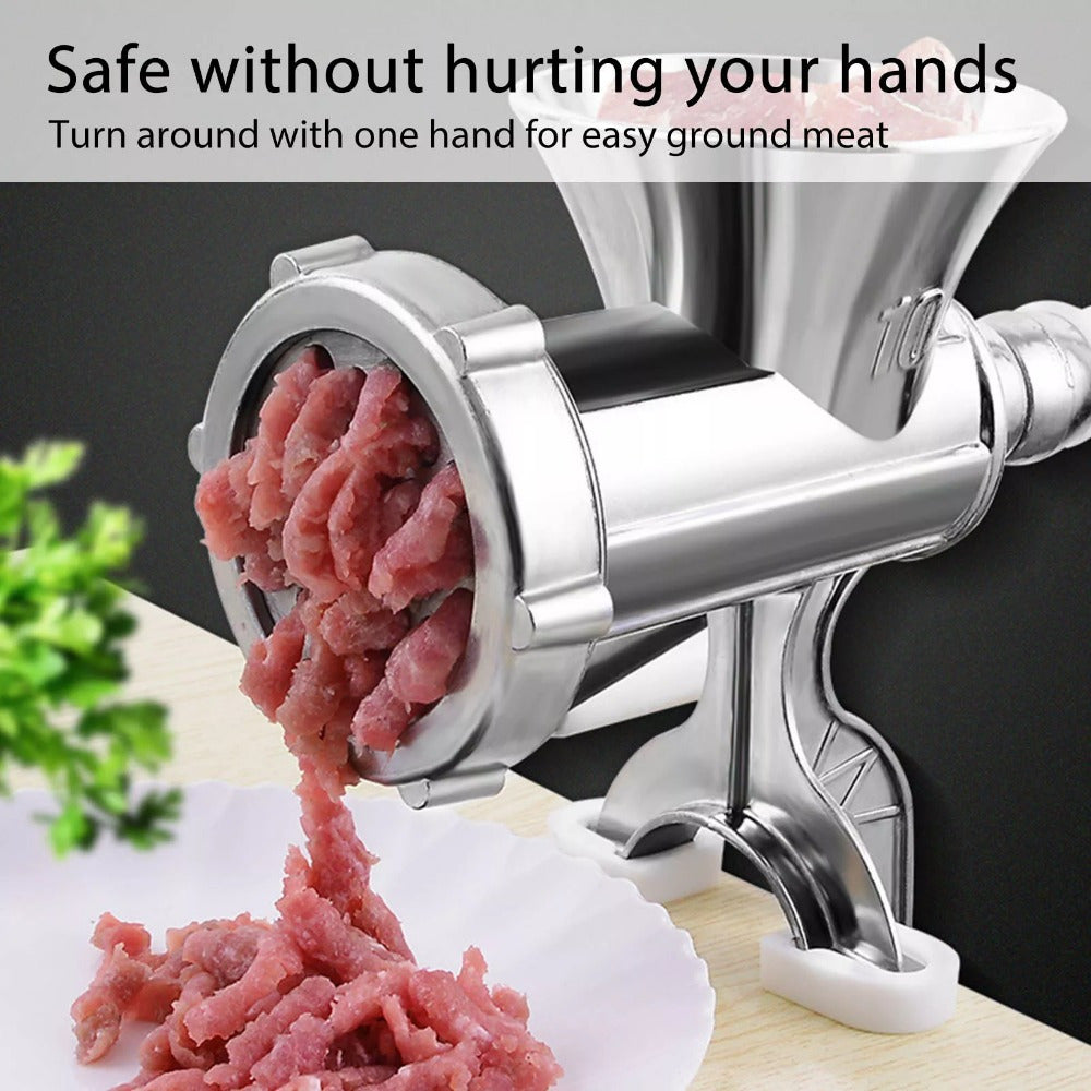 Six-in-One Manual Meat Grinder and Sausage Maker