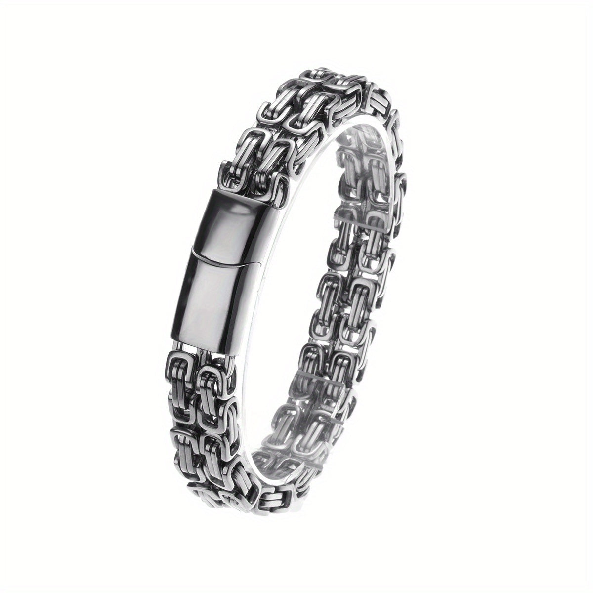 Width 10mm 316L Stainless Steel Emperor Chain Bracelet Fashion Hip Hop Men's Bracelet & Bangles Party Accessories