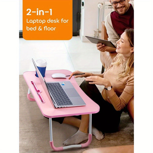 60 X 40 X 28cm Laptop Table Laptop Tray for Bed Sofa Breakfast Lap Tray Bed Desk Folding Coffee Tray Notebook Stand