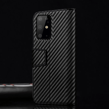 Phone case: Ultrathin Carbon Fiber Leather Case for  Galaxy S20 S21 FE S24 S23 Ultra A53 A15 A14 A35 Shockproof Phone Case