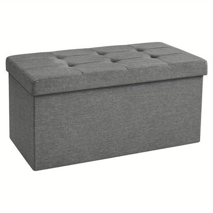 80L Large-Capacity Foldable Storage Stool Is Suitable for Storage Footstool in Living Room, Corridor and Bedroom.