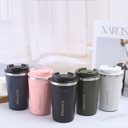 380/510ML Stainless Steel Coffee Mug | Leak-Proof, Travel Thermo Cup, Vacuum Flask, Insulated, Office Use, Reusable, Hand Wash Only