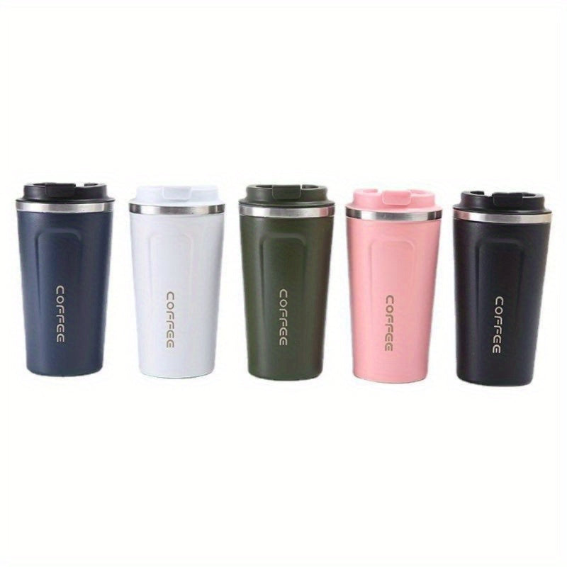 380/510ML Stainless Steel Coffee Mug | Leak-Proof, Travel Thermo Cup, Vacuum Flask, Insulated, Office Use, Reusable, Hand Wash Only