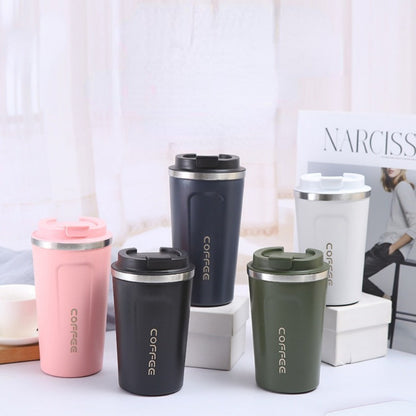 380/510ML Stainless Steel Coffee Mug | Leak-Proof, Travel Thermo Cup, Vacuum Flask, Insulated, Office Use, Reusable, Hand Wash Only