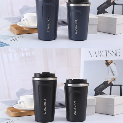 380/510ML Stainless Steel Coffee Mug | Leak-Proof, Travel Thermo Cup, Vacuum Flask, Insulated, Office Use, Reusable, Hand Wash Only