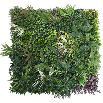 Trintion Artificial Hedge Plant Panels 100 x 100cm Grass Plant Wall Panels Green Privacy Living Wall Fence Screening Home Garden Spring Leaf Backdrop for Indoor or Outdoor UV Stable Home Decoration