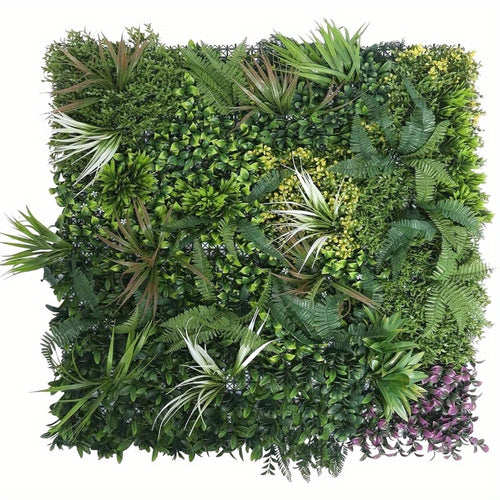 Trintion Artificial Hedge Plant Panels 100 x 100cm Grass Plant Wall Panels Green Privacy Living Wall Fence Screening Home Garden Spring Leaf Backdrop for Indoor or Outdoor UV Stable Home Decoration