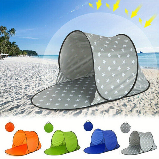 1pc Camping Tent New Non-Waterproof Pop Up Sturdy UV Protection Tent for Beach Sunshade