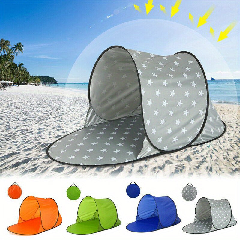 1pc Camping Tent New Non-Waterproof Pop Up Sturdy UV Protection Tent for Beach Sunshade