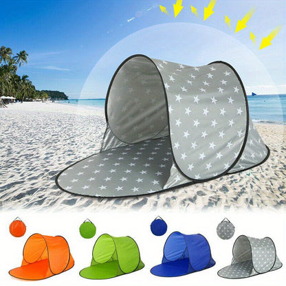 1pc Camping Tent New Non-Waterproof Pop Up Sturdy UV Protection Tent for Beach Sunshade