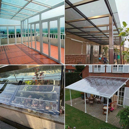 1m*1m Polycarbonate Roofing Sheets UV protected 1mm Sunshine room Plastic Sheets