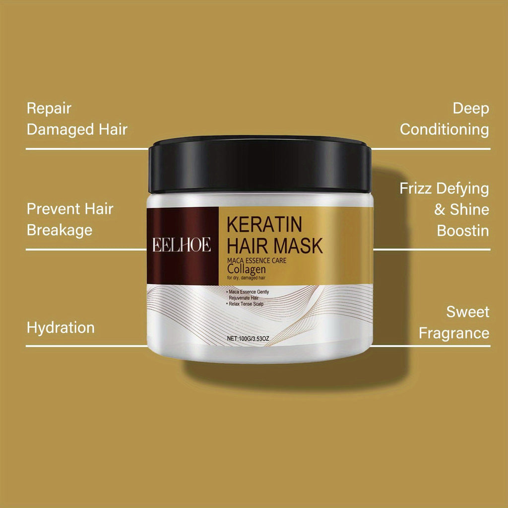 Keratin, Collagen and Argan Hair Mask Multipack