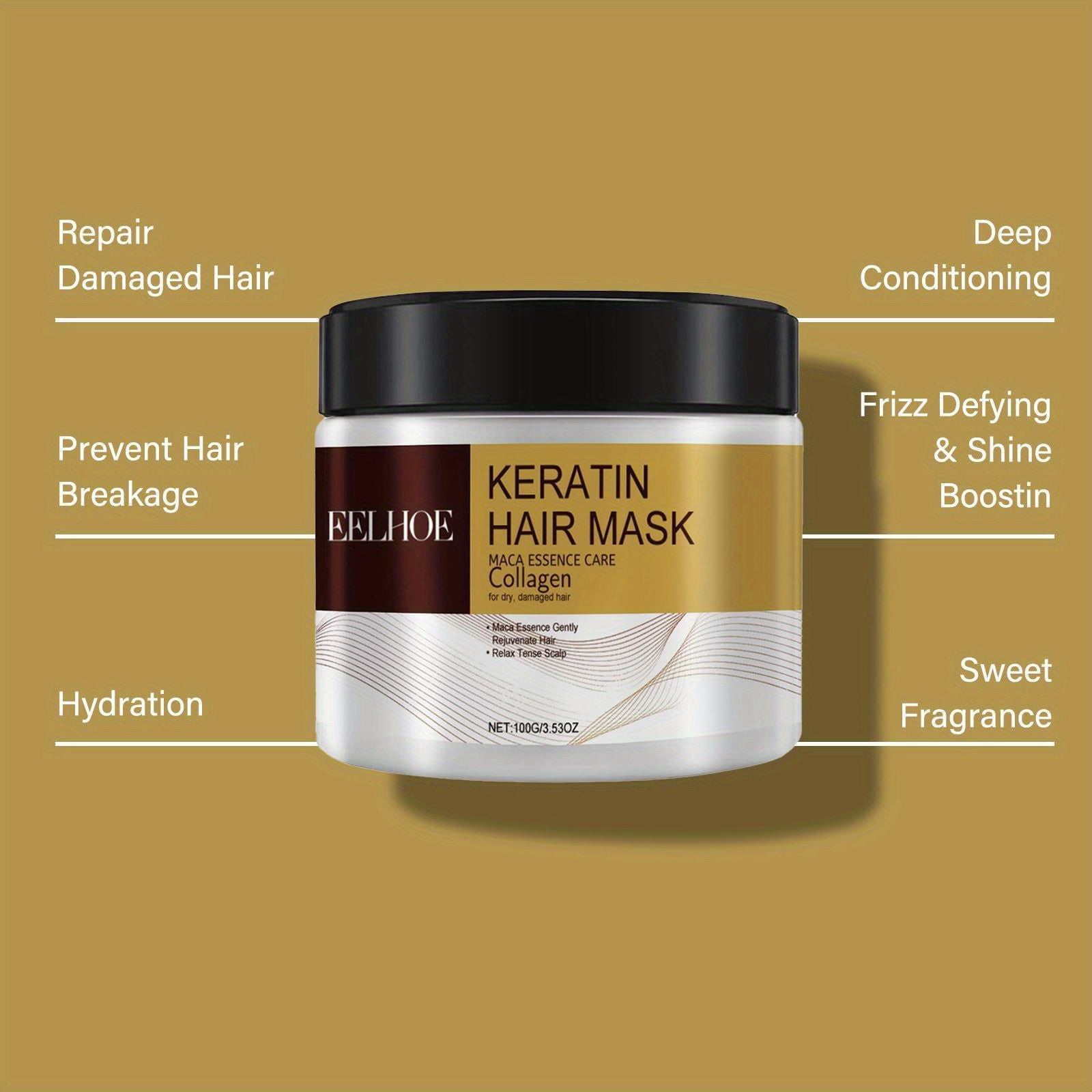 Keratin, Collagen and Argan Hair Mask Multipack