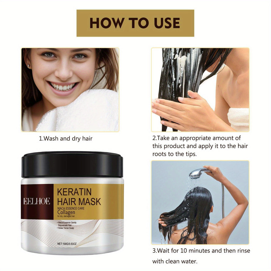 Keratin, Collagen and Argan Hair Mask Multipack