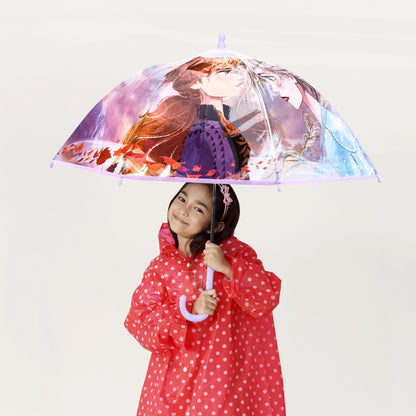 Disney Frozen Dome Umbrella for Kids Childrens Boys Girls Brolly with Safety Opening
