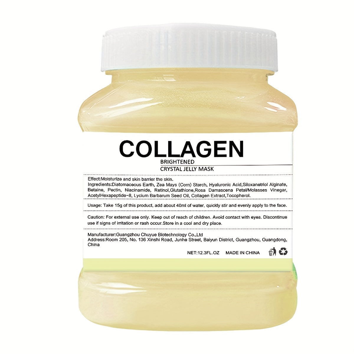 12. 3Fl.Oz Collagen Jelly Mask for Facial Skin Care Natural Gel Hydro Face Masks Off Hydro Jelly Mask Moisture & -Off Gel for All Skin Types