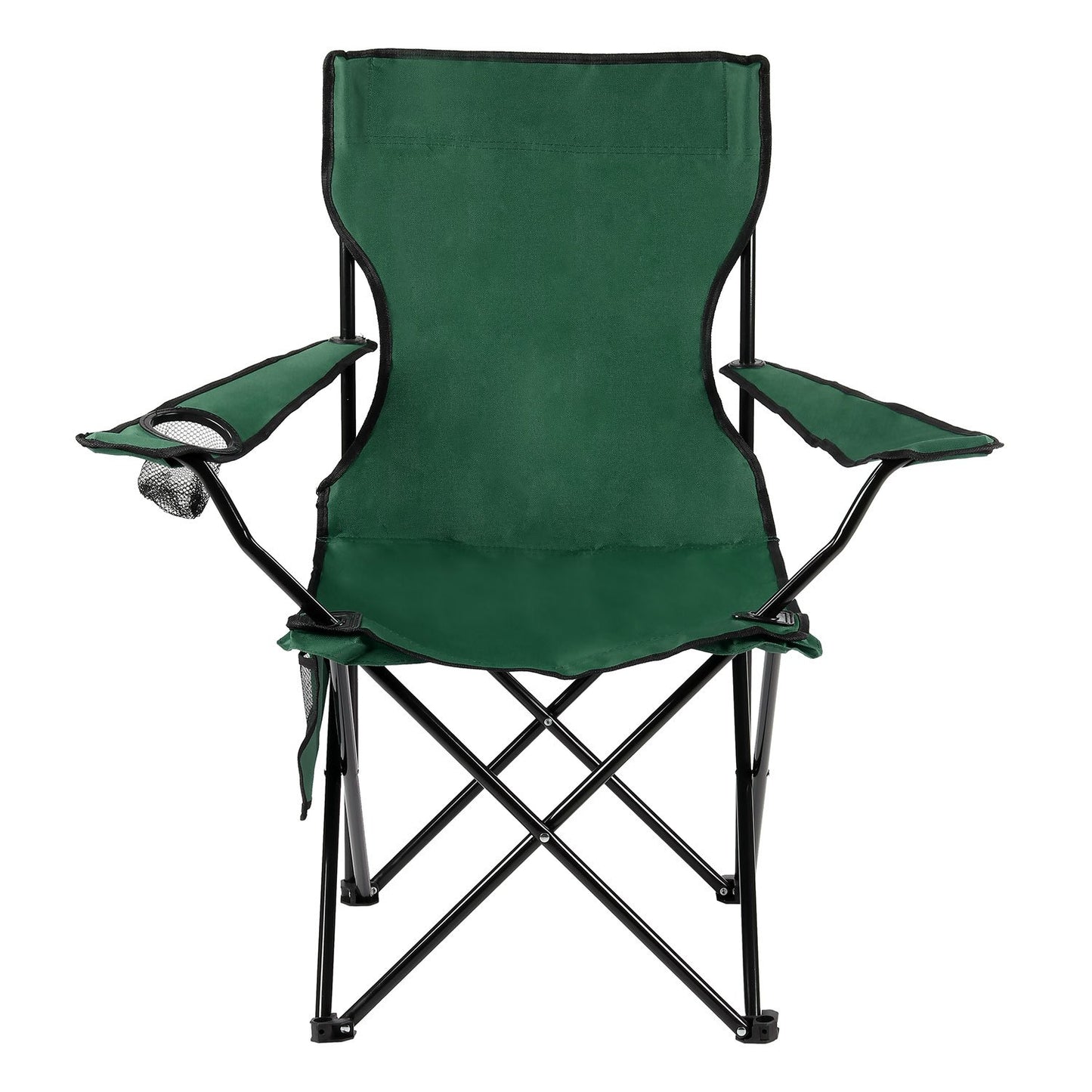 Taylor & Brown Set of 2 Lightweight Folding Camp Chair - Portable Chairs with Cup Holder, Side Pocket and Bag Perfect for Camping, Festivals, Garden, Fishing, Beach and BBQs, Camping Chair