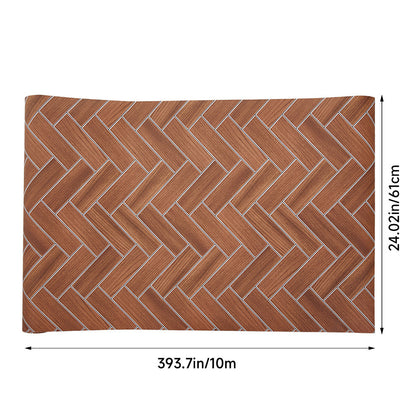Quality Back Sticky Wall Stickers 61cm x 10M, Self-Adhesive Waterproof Vinyl Flooring Roll, Easy DIY Light Wood Plank Design, Wear-Resistant, Peel and Stick Floor & Wall Paper for Quick Home Renovation, Ideal for Living Room, Kitchen, Bathroom