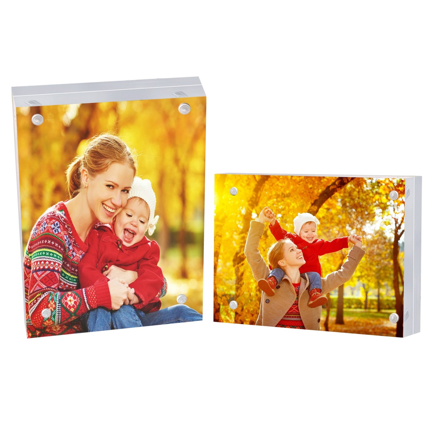 Acrylic Photo Frame Double-sided Magnetic Display Picture Frame 6 x 8 5 x 7 inch