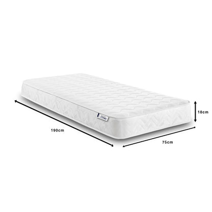 Hybrid Spring Mattress 18CM Deep Memory Foam Open Coil Kids Single Double King All Sizes UK Made BS7177