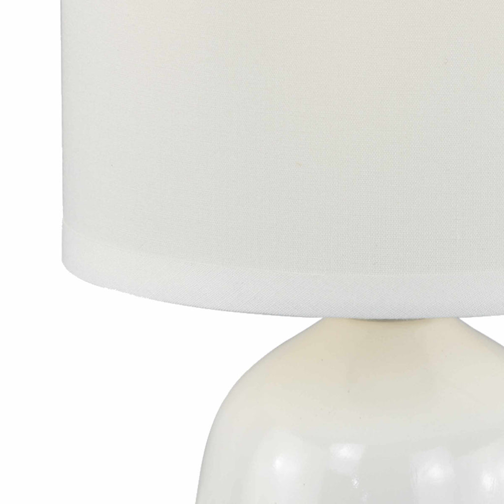 Cleo White Ceramic Table Lamps - Set of Two