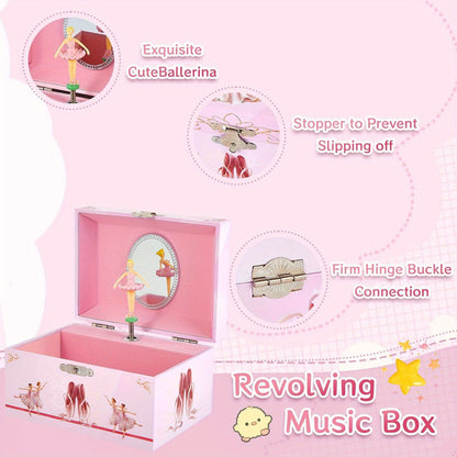 Ballet Jewelry Box, Pink Music Box, Home Decor Gift Box, Jewelry Storage Box, Elegant Home Decor, Ideal Birthday And Holiday Gift