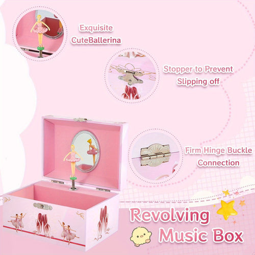 Ballet Jewelry Box, Pink Music Box, Home Decor Gift Box, Jewelry Storage Box, Elegant Home Decor, Ideal Birthday And Holiday Gift