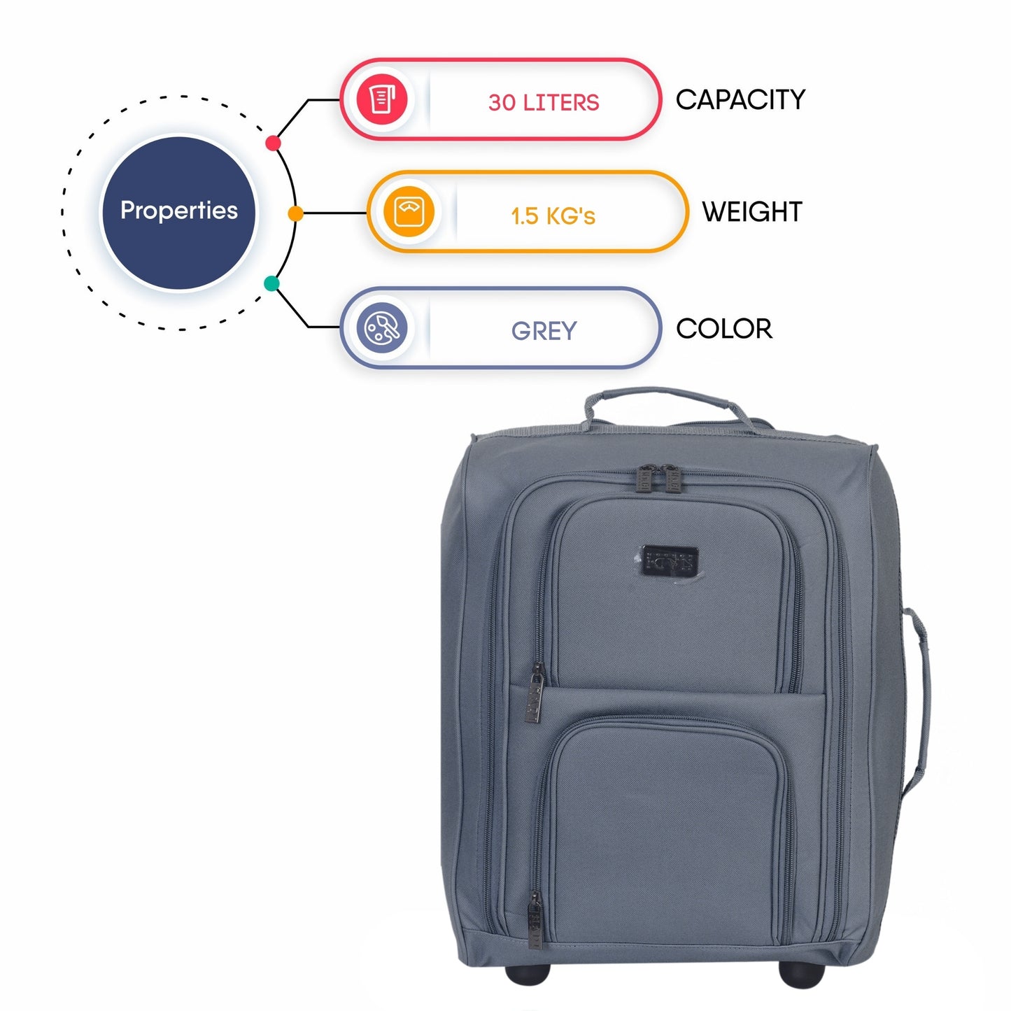 Ryanair Cabin Bag 45x35x20cm Easy Jet Under Seat Hand Luggage Suitcase Carry bag