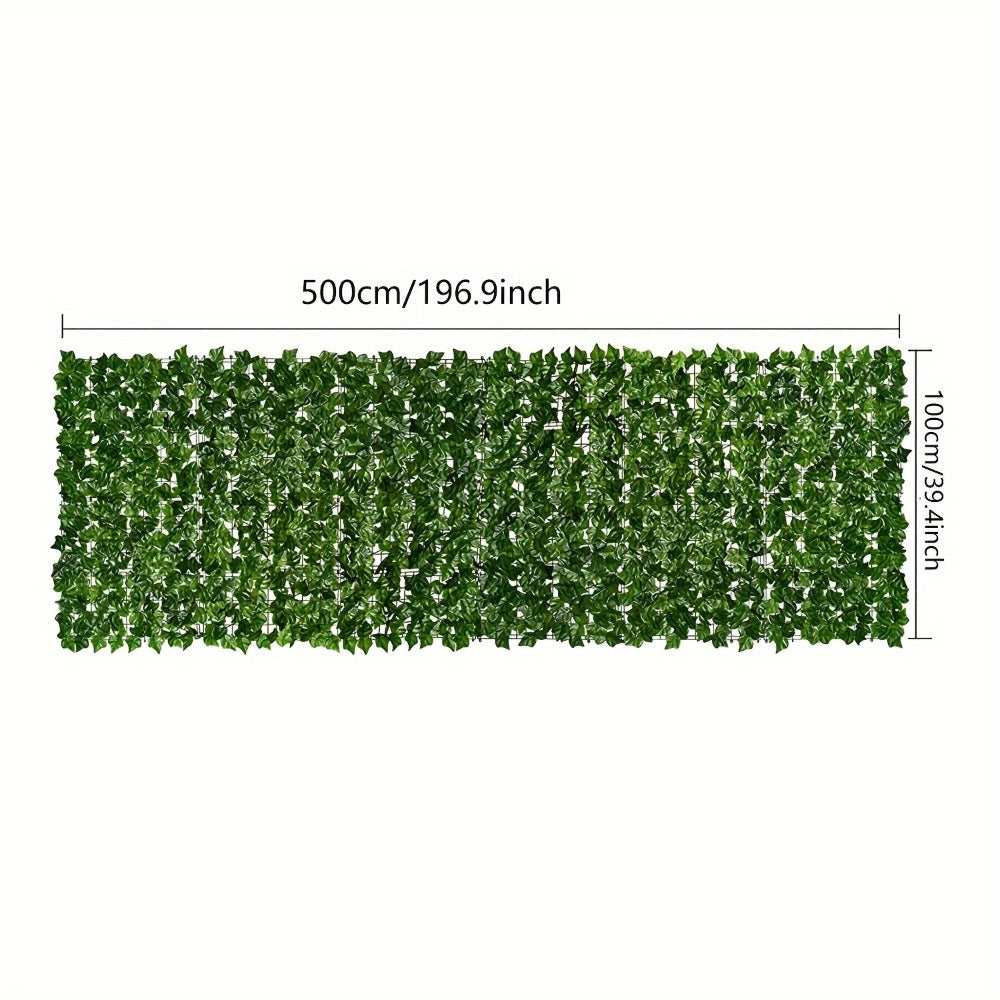 Artificial Ivy Leaf Privacy Fence Panel Garden Screening Hedge Wall Cover Balcony Patio Backyard Decoration 1M x 3M or 1M x 5M