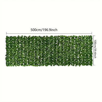 Artificial Ivy Leaf Privacy Fence Panel Garden Screening Hedge Wall Cover Balcony Patio Backyard Decoration 1M x 3M or 1M x 5M