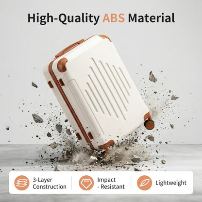 Hard Shell Luggage Set 3 4 5 Piece ABS Suitcase Set with 360° Spinner Wheels Expandable Lightweight Hardside 12 16 20 24 28 Inch 7 Colour Combinations UK