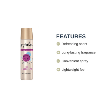 Pack of - 3 Impulse Be Surprised Body Spray 75ml