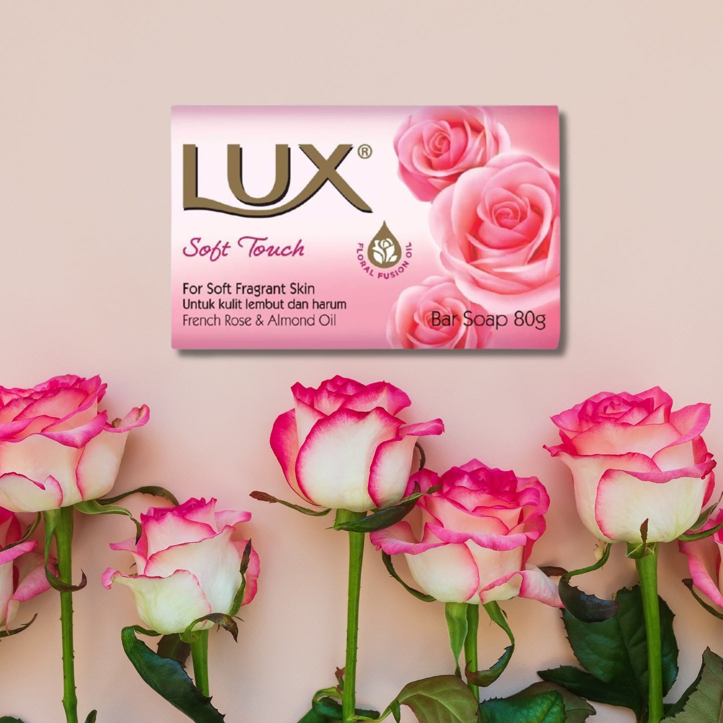 Lux Soap Bars Beauty Soap Collection - 5 Soap Bars (Soft Touch, Magical Spell, Bright Impress, Aqua Sparkle & Velvet Touch) 80g each