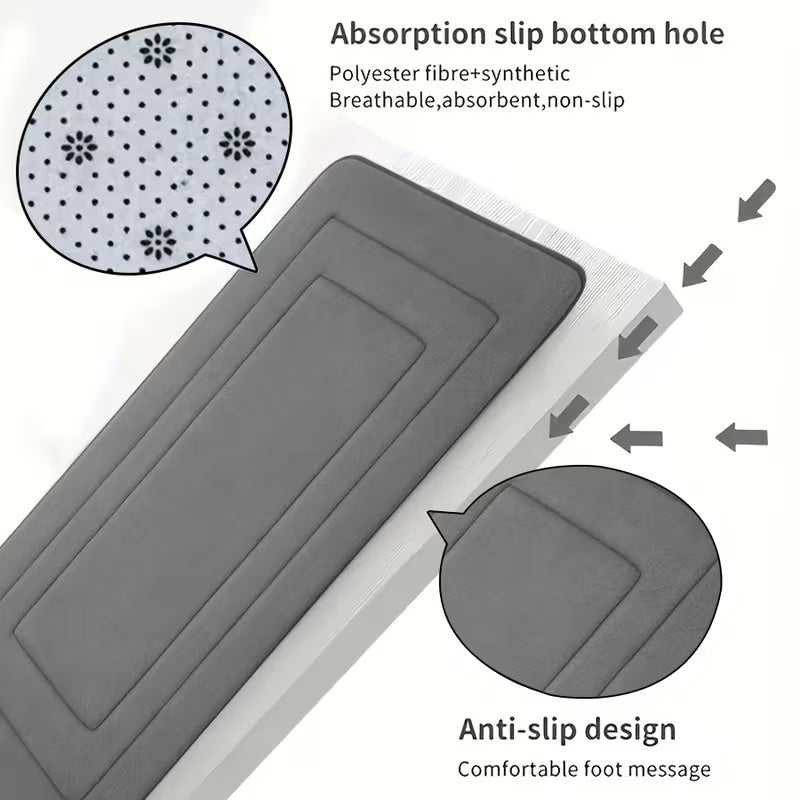 14pcshigh-End Bathroom Mat, 4pcs Premium Mat+Set of 10 Disposable Toilet Seat Cushions - Quick Drying Memory Sponge, Machine Washable, Thick Anti Slip Carpet, Suitable for Shower Rooms, Kitchens, Laundry Rooms - Soft And Comfortable Home Decoration