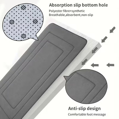 14pcshigh-End Bathroom Mat, 4pcs Premium Mat+Set of 10 Disposable Toilet Seat Cushions - Quick Drying Memory Sponge, Machine Washable, Thick Anti Slip Carpet, Suitable for Shower Rooms, Kitchens, Laundry Rooms - Soft And Comfortable Home Decoration