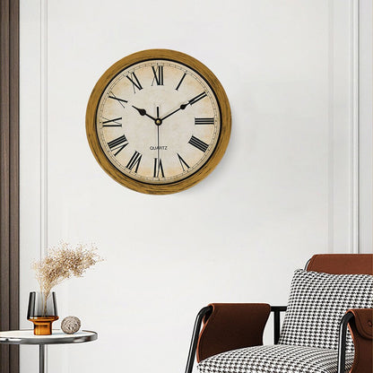 1PC multi-functional clock wall clock with fun thick frame and durable gold/white clock, 25*25*7CM