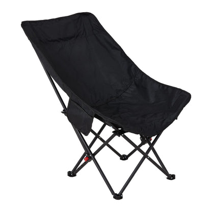 Portable High-Back Moon Chair (Three-Position Adjustment) Seat or Recline, Side Storage Pocket,Foldable Outdoor Chair Camping Picnic Lounger, Midday Rest Fishing Chair, Garden Seat Three Colours Available (Complimentary Storage Bag)