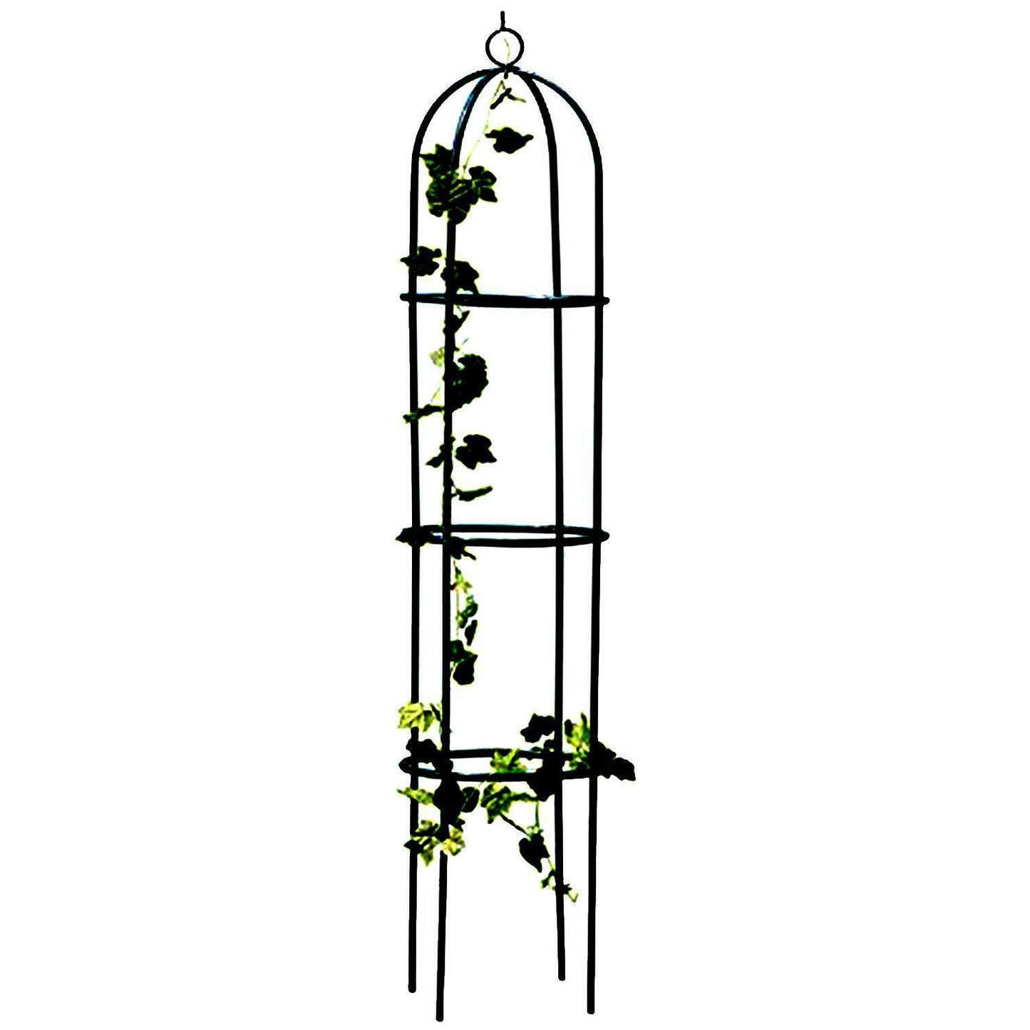 Garden Obelisk | Made From Coated Steel Tubing with Easy Assembly | Stylish And Modern Design | Ideal For Climbing Plants, Roses, Shrubs, Trees and Perfect for Decoration | Pointed Feet For Stability