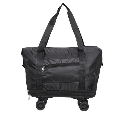 Travel Duffle Bag with Removable Wheels, Luggage, Suitcases, Expandable Sports Gym Bag for Women Men, Dry Wet Holdall Luggage Weekend Overnight Bags for Swimming