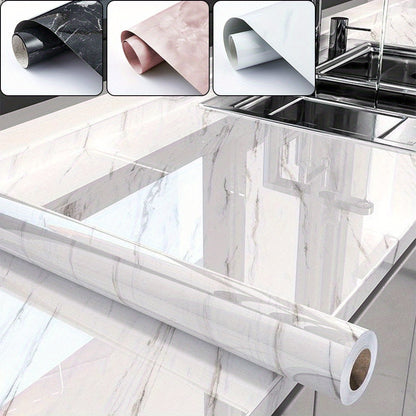 60cmX10m Self Adhesive Kitchen Worktop Covering Vinyl Wrap Cupboard Door Marble Stickers