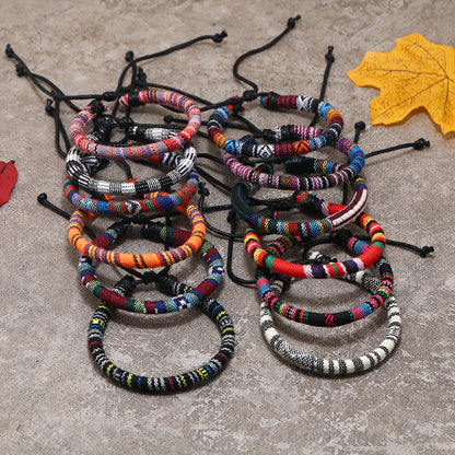 72pcs Ethnic Style Unisex Hand Rope Bangle Bangle Bracelet, Winter Bangle Bangle Bracelet, Hand Rope, Christmas Gift, Halloween Gift, New Year Gift