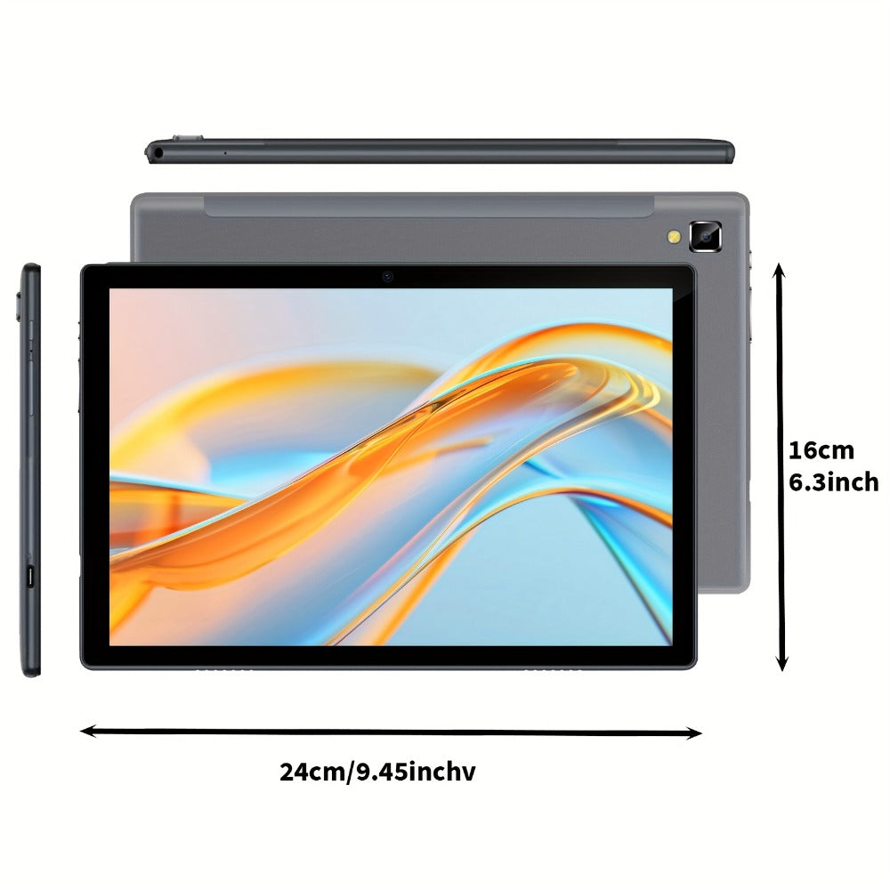 QDDQ Android 15 Tablet 10.1 Inch with Keyboard Wireless Mouse Case Stylus 26GB RAM 256GB or 12GB RAM 64GB ROM LED Screen Gaming WiFi USB-C