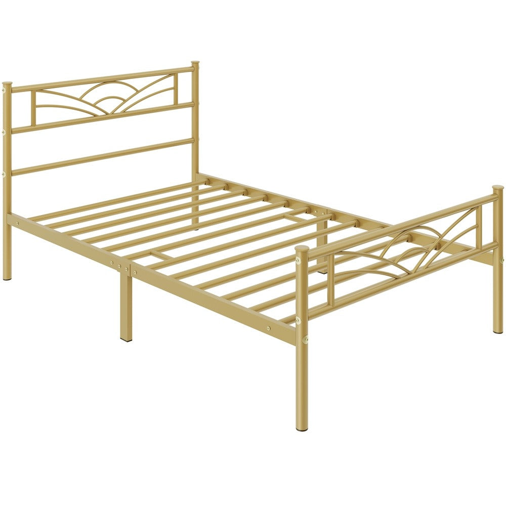 Metal Platform Bed Frame Single Double King – 363kg Heavy Duty, Anti-Slip Slats, Squeak-Free, No Box Spring Needed | 4 Colours | Free UK Delivery