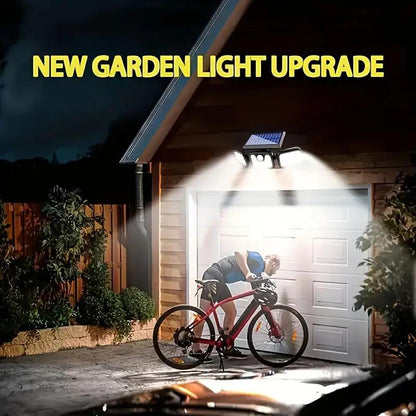 74LED Outdoor Wall Light, IP44 Waterproof, 3-Mode LED Motion Sensor Security Light, Outdoor Solar Light for Christmas, Halloween, Garage, Garden, Camping, Pathway, Yard, Porch.