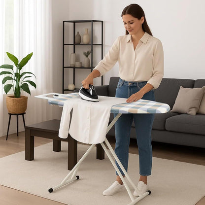 Ironing Boards Adjustable Heights Cotton Cover with Iron Rest TopIron Board Universal Extra Wide Lightweight Iron Board Rack