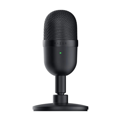 Razer Seiren Mini Condenser USB Microphone for Streaming, Podcasts & Video Calls | Ultra-Compact Desktop Microphone with Super Cardioid Characteristic | Integrated Shock Mount & Stand | Plug-And-Play Via USB | Clear Voice Recording Without Interference