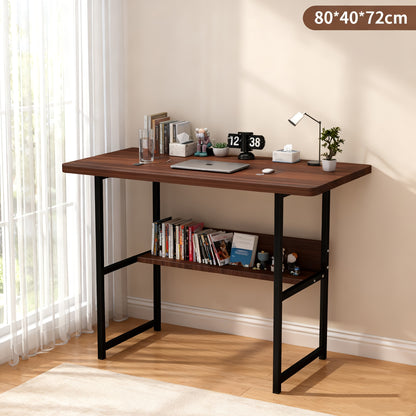 Computer Desk Laptop, for Home Office Computer Desk, Writing Desk Table with Book Shelf, Office Desk for Home